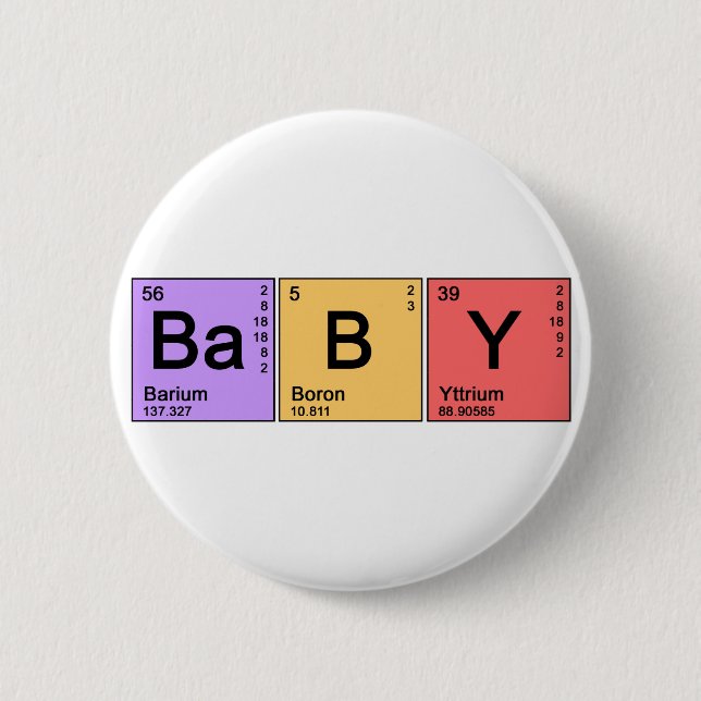 Chemistry Baby 2 Inch Round Button (Front)