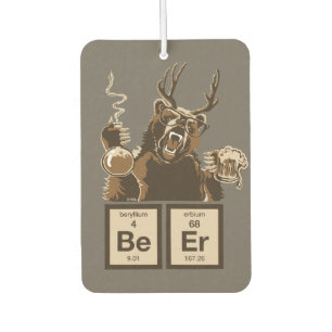 Chemistry bear discovered beer air freshener