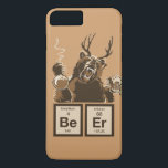 Chemistry bear discovered beer Case-Mate iPhone case<br><div class="desc">Funny chemistry bear discovered beer</div>
