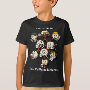 Chemistry Caffeine Molecule Funny Science Geek Cof T-Shirt