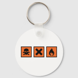 chemistry chemist signs keychain