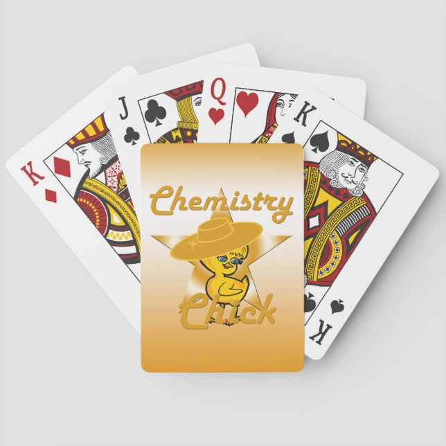Chemistry Chick #10 Playing Cards (Back)