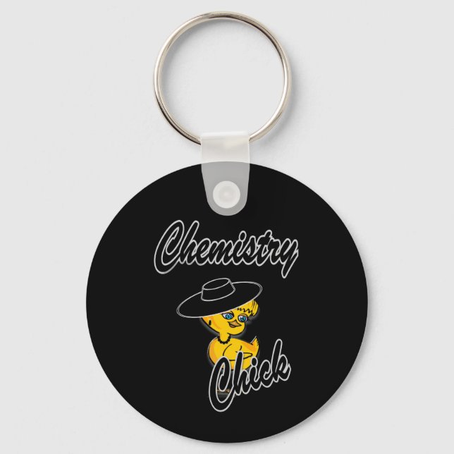 Chemistry Chick #4 Keychain (Front)