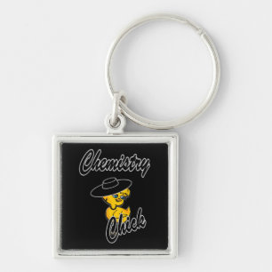 Chemistry Chick #4 Keychain
