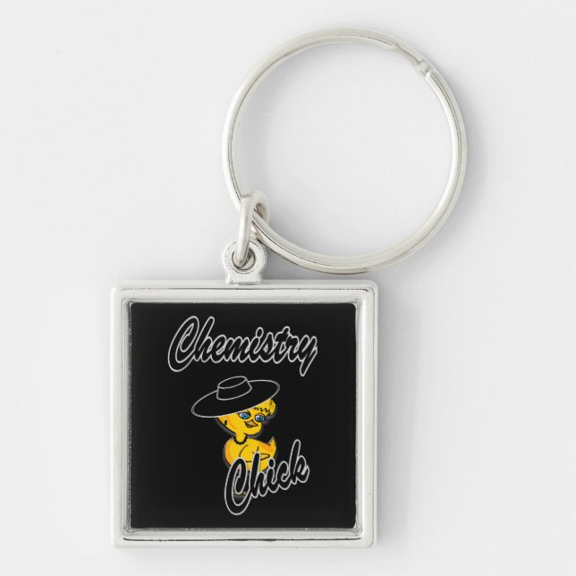 Chemistry Chick #4 Keychain (Front)