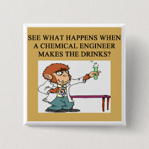 chemistry concoction joke 2 inch square button
