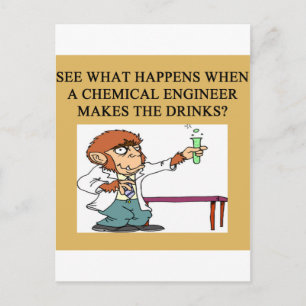 chemistry concoction joke postcard