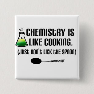 Chemistry Cooking 2 Inch Square Button