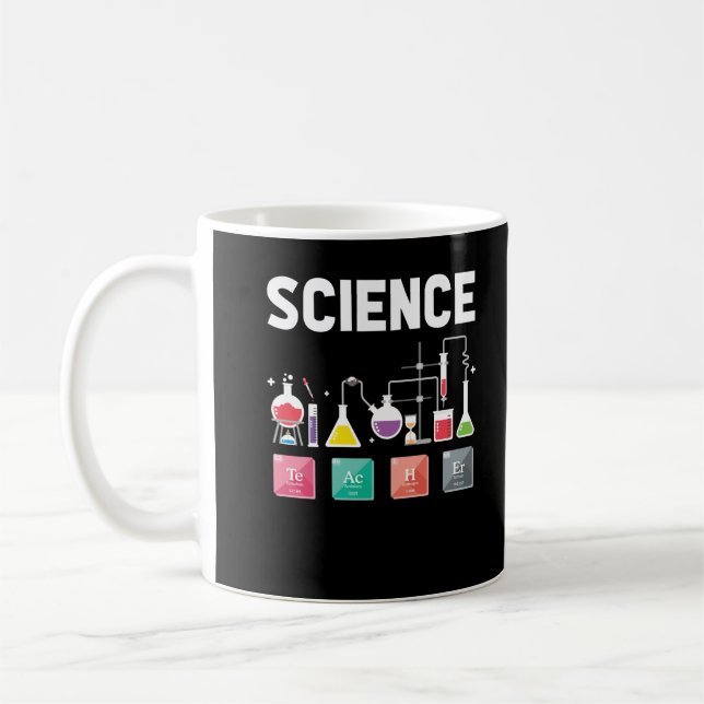 Chemistry Elements Laboratory Science Teacher Coffee Mug (Left)