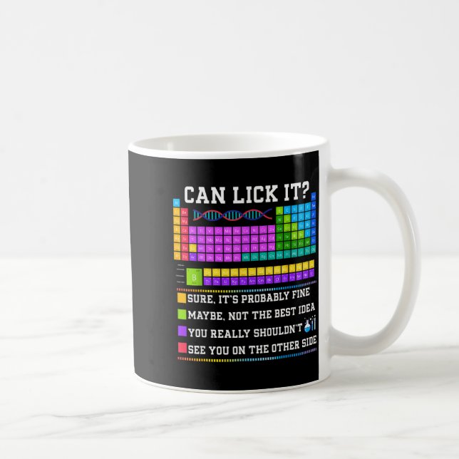 Chemistry Elements Teacher Can I Lick It Periodic  Coffee Mug (Right)