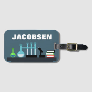 Chemistry Equipment Science  Luggage Tag