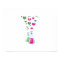 Chemistry Flask, Lab Glassware, Heart - Pink Green