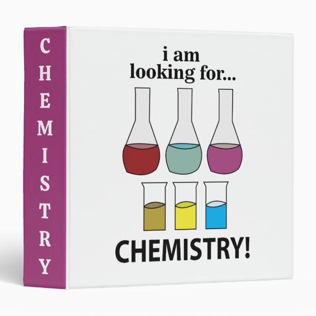 Chemistry Funny I am Looking For Chemistry Binder (Front/Spine)