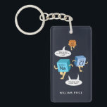 Chemistry Gag Funny Science Teacher Birthday Keychain<br><div class="desc">Chemistry Gag Funny Science Teacher Birthday Glass. Perfect for chemists,  or science teachers who love periodic table elements jokes. Add a name by clicking the "Personalize" button</div>