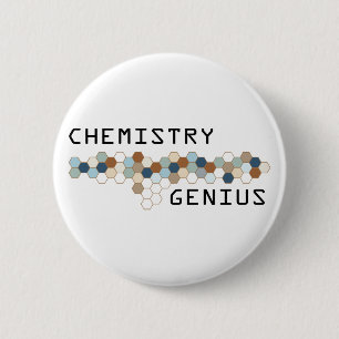 Chemistry Genius 2 Inch Round Button