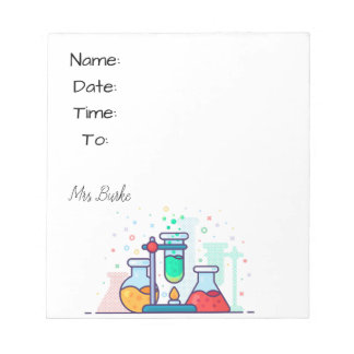 Chemistry Hallpass Notepad