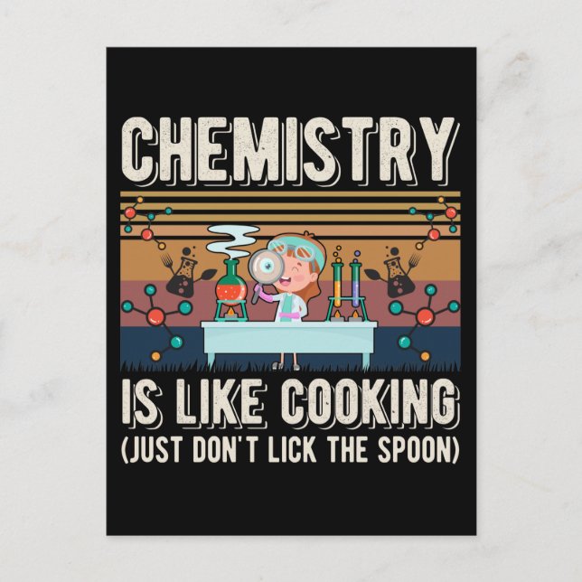 Chemistry Humour Laboratory Science Lab Postcard (Front)