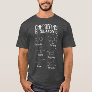 Chemistry is Awesome Tshirt  Caffeine Molecule