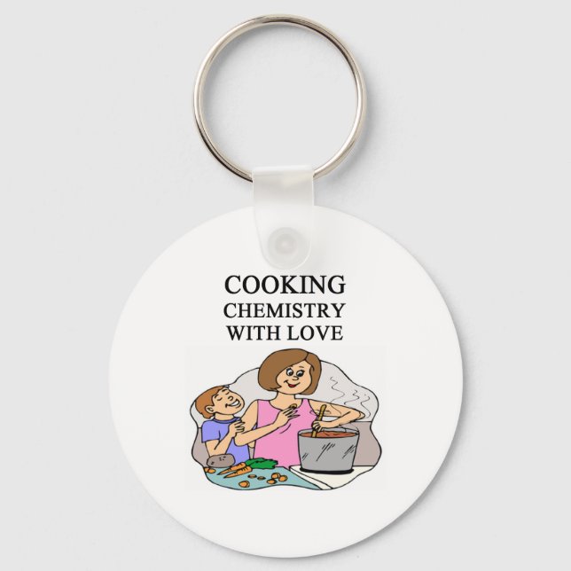 chemistry is cooking keychain (Front)