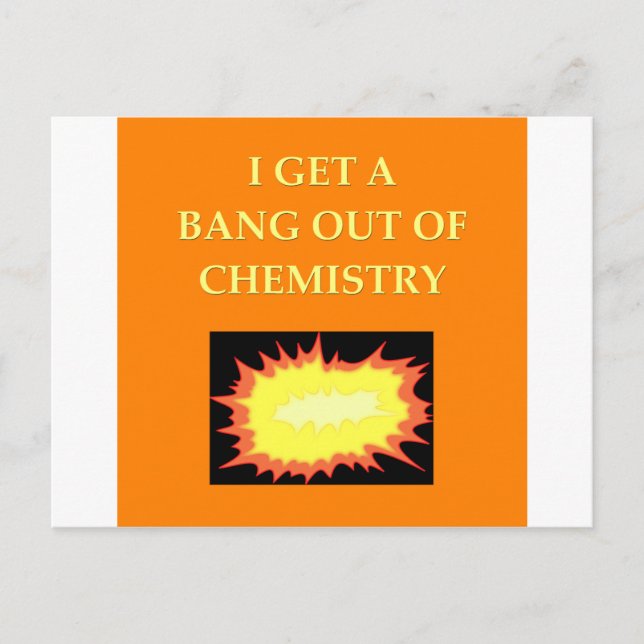 chemistry joke postcard (Front)