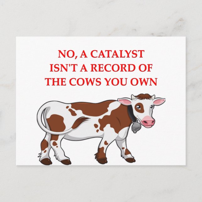 chemistry joke postcard (Front)