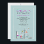 Chemistry Lab Graduation Party Invitation<br><div class="desc">Show your good style and college major at a glance with this Chemistry Lab invitation. The soft blue background has a chalk-white frame and features colourful laboratory flasks on stands. (FP) The card is easy to customize with your wording, font, font colour and choice of six paper types. Not exactly...</div>