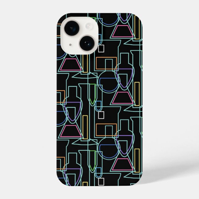 Chemistry Lab Lines iPhone Case (Back)