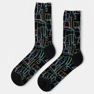 Chemistry Lab Lines Socks