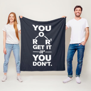 Chemistry Lab Technician Get It or Don't Fleece Blanket