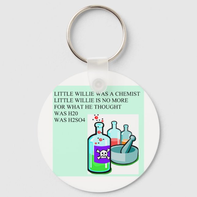 chemistry little willie rhyme keychain (Front)