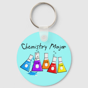 Chemistry Major Gifts Beeker Design Keychain