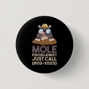 Chemistry - Mole Problems 1 Inch Round Button