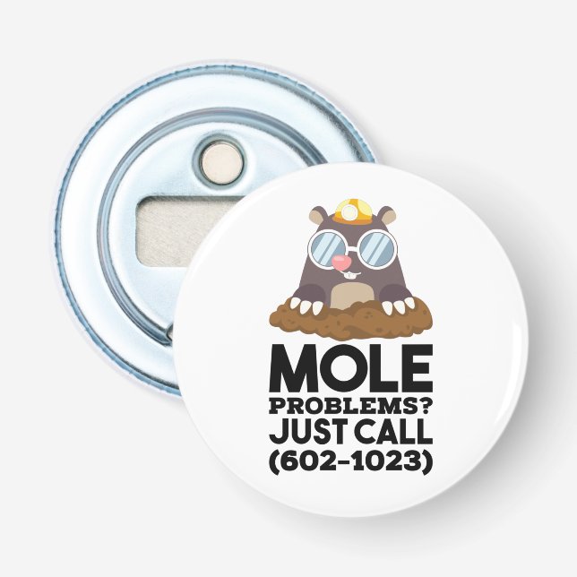 Chemistry - Mole Problems  Bottle Opener (Front)