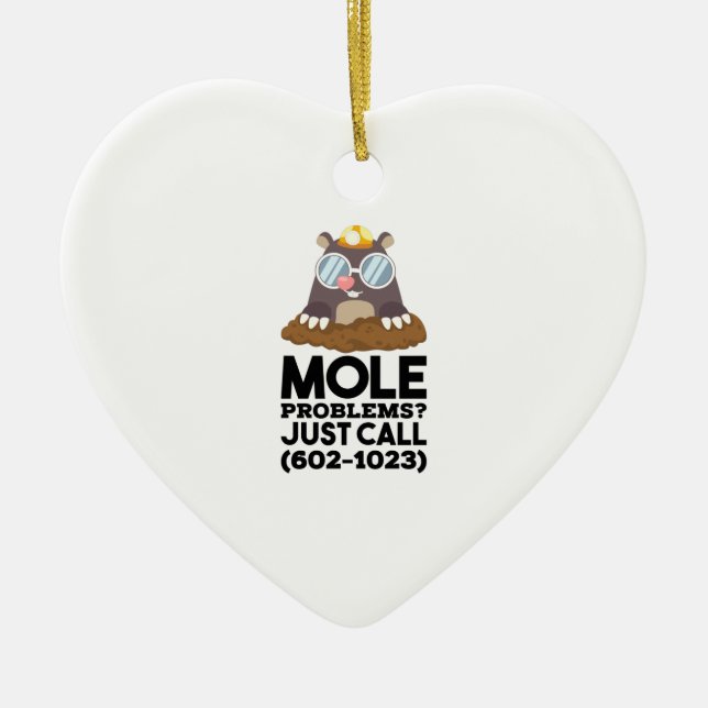 Chemistry - Mole Problems  Ceramic Ornament (Front)