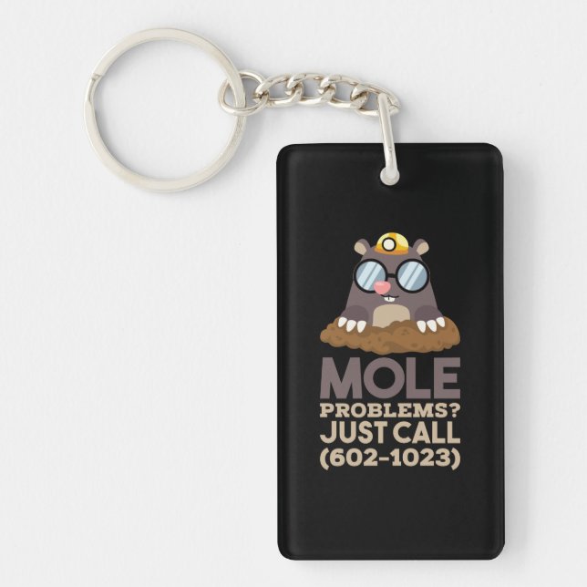 Chemistry - Mole Problems Keychain (Front)