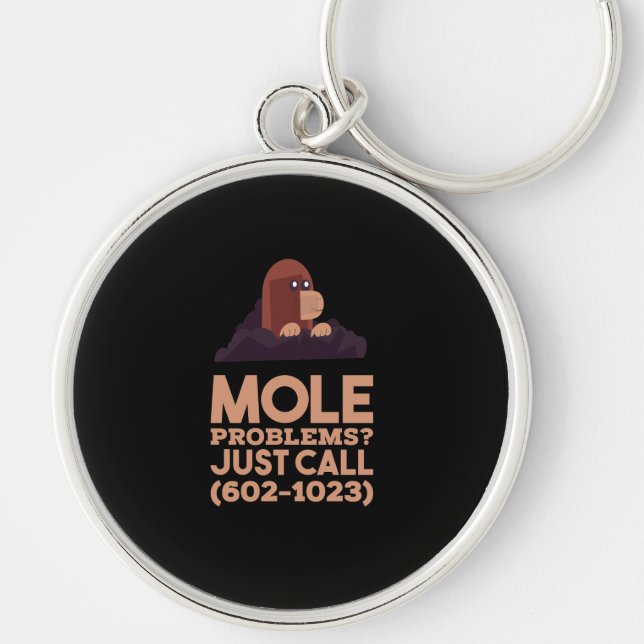 Chemistry - Mole Problems Keychain (Front)