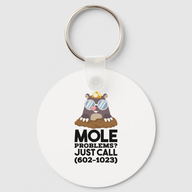 Chemistry - Mole Problems  Keychain (Front)