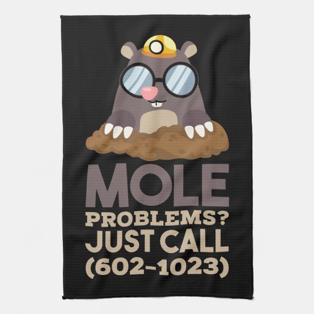 Chemistry - Mole Problems Kitchen Towel (Vertical)