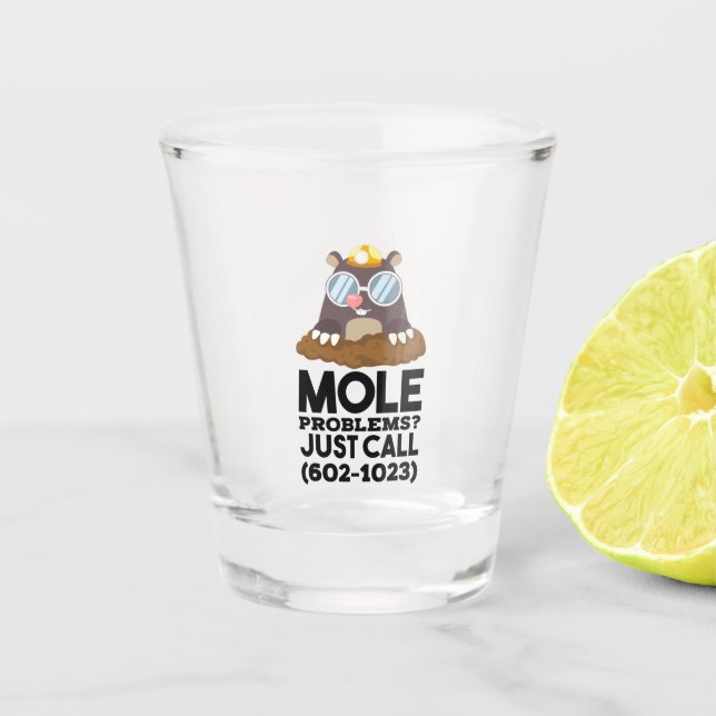 Chemistry - Mole Problems  Shot Glass (Front)