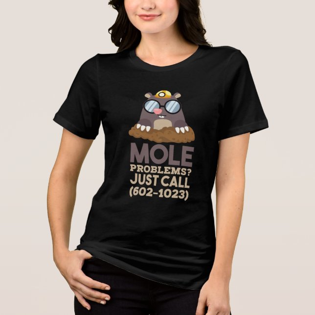 Chemistry - Mole Problems Tri-Blend Shirt (Front)
