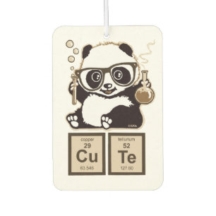Chemistry panda discovered cute air freshener