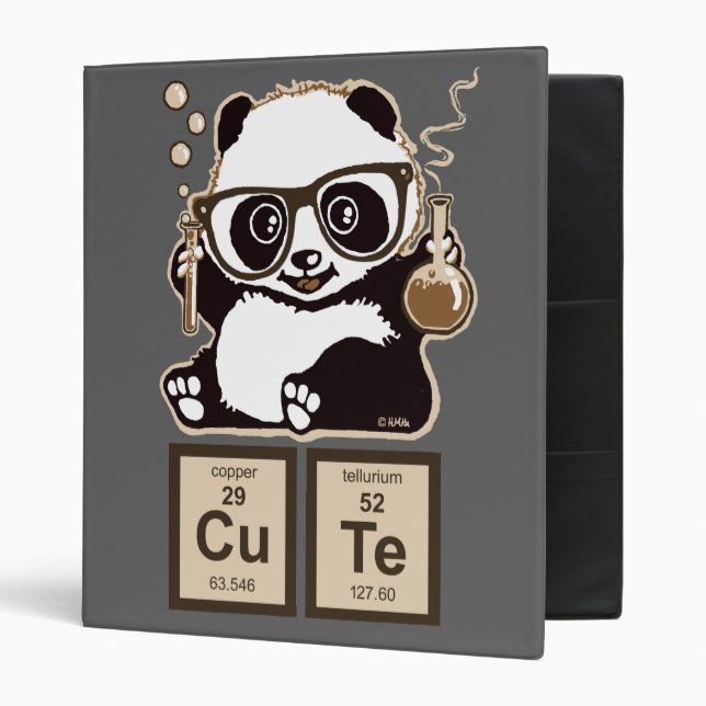 Chemistry panda discovered cute binder (Front/Inside)