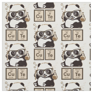 Chemistry panda discovered cute fabric