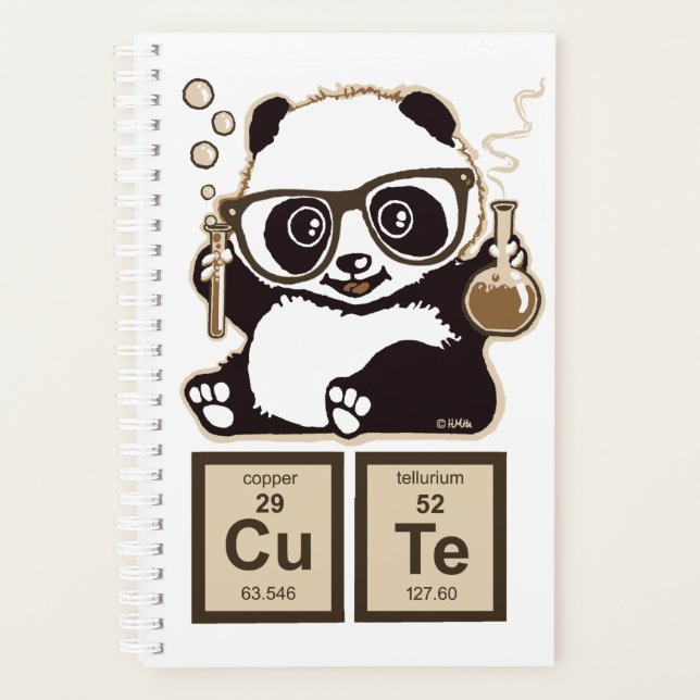 Chemistry panda discovered cute planner (Front)