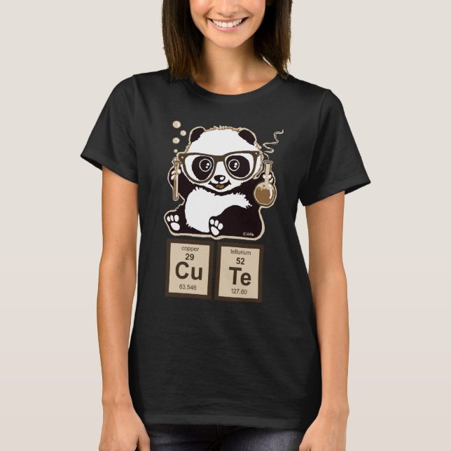 Chemistry panda discovered cute T-Shirt (Front)