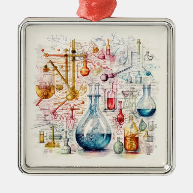 Chemistry Paper Ornament (Front)