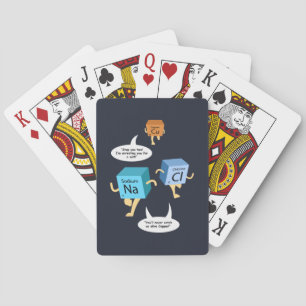 Chemistry Periodic Table Elements Pun Playing Cards