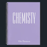 Chemistry | Personalized School Graph Paper Purple Notebook<br><div class="desc">Chemistry | Personalized School Graph Paper Purple Notebook</div>