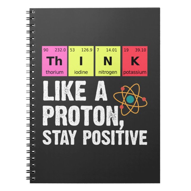 Chemistry Physicists Teacher Student Proton Scienc Notebook (Front)