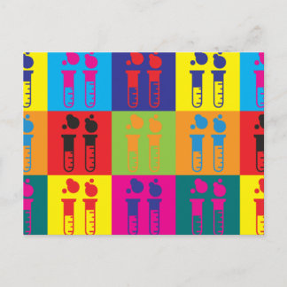 Chemistry Pop Art Postcard